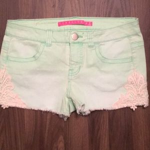 Tinseltown Denim Couture Shorts